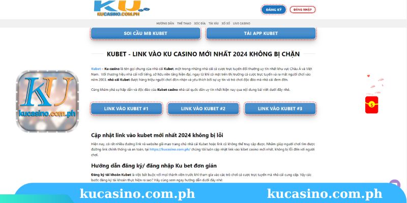 tìm link đăng ký tài khoản kubet